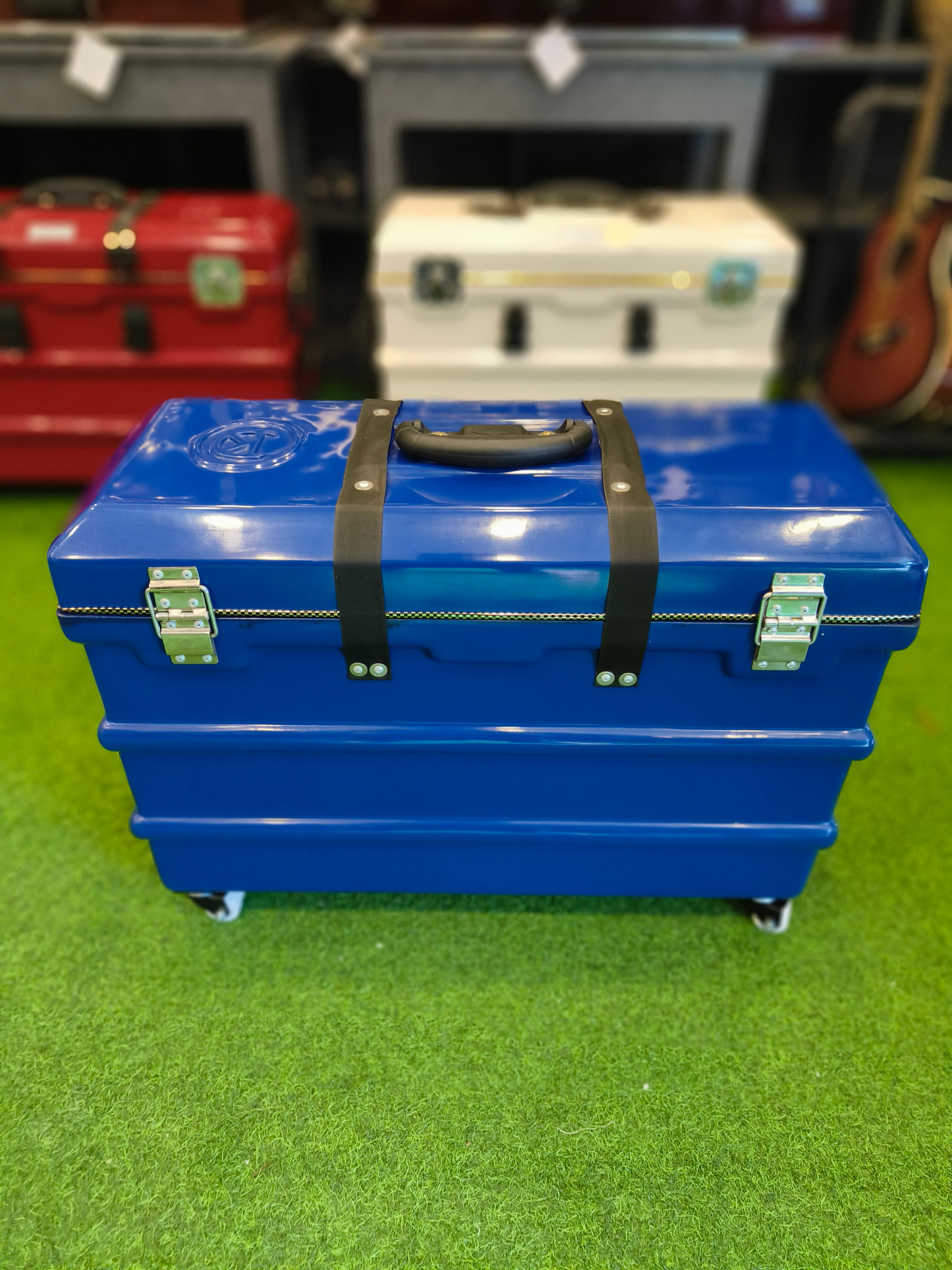 Hard Flight Fiber Case (Dark Glossy Blue) for 3 Line 9 Scale Changer Harmonium