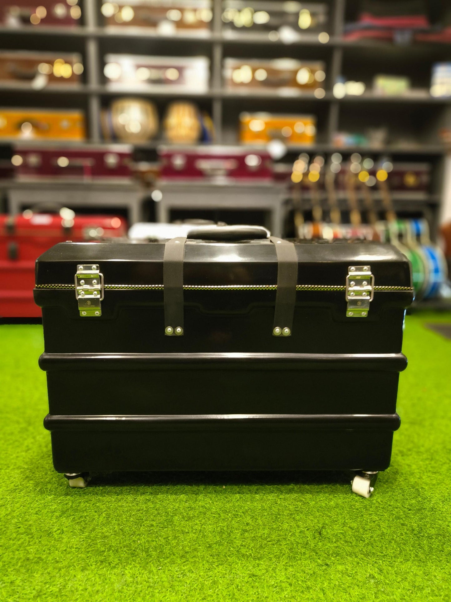 Hard Flight Fiber Case (Dark Glossy Black) for 3 Line 9 Scale Changer Harmonium