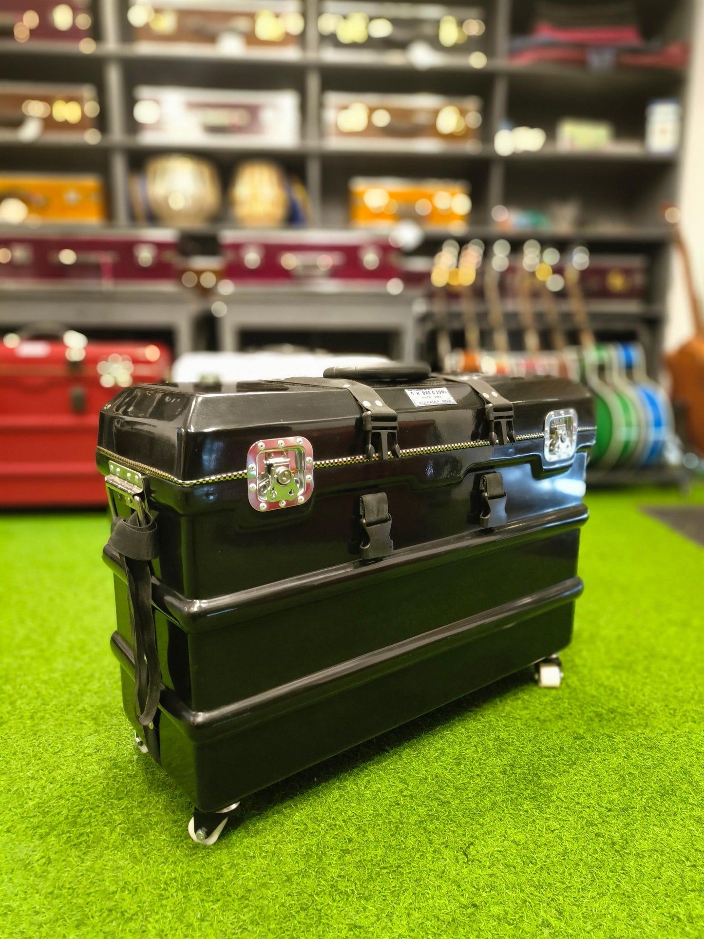 Hard Flight Fiber Case (Dark Glossy Black) for 3 Line 9 Scale Changer Harmonium