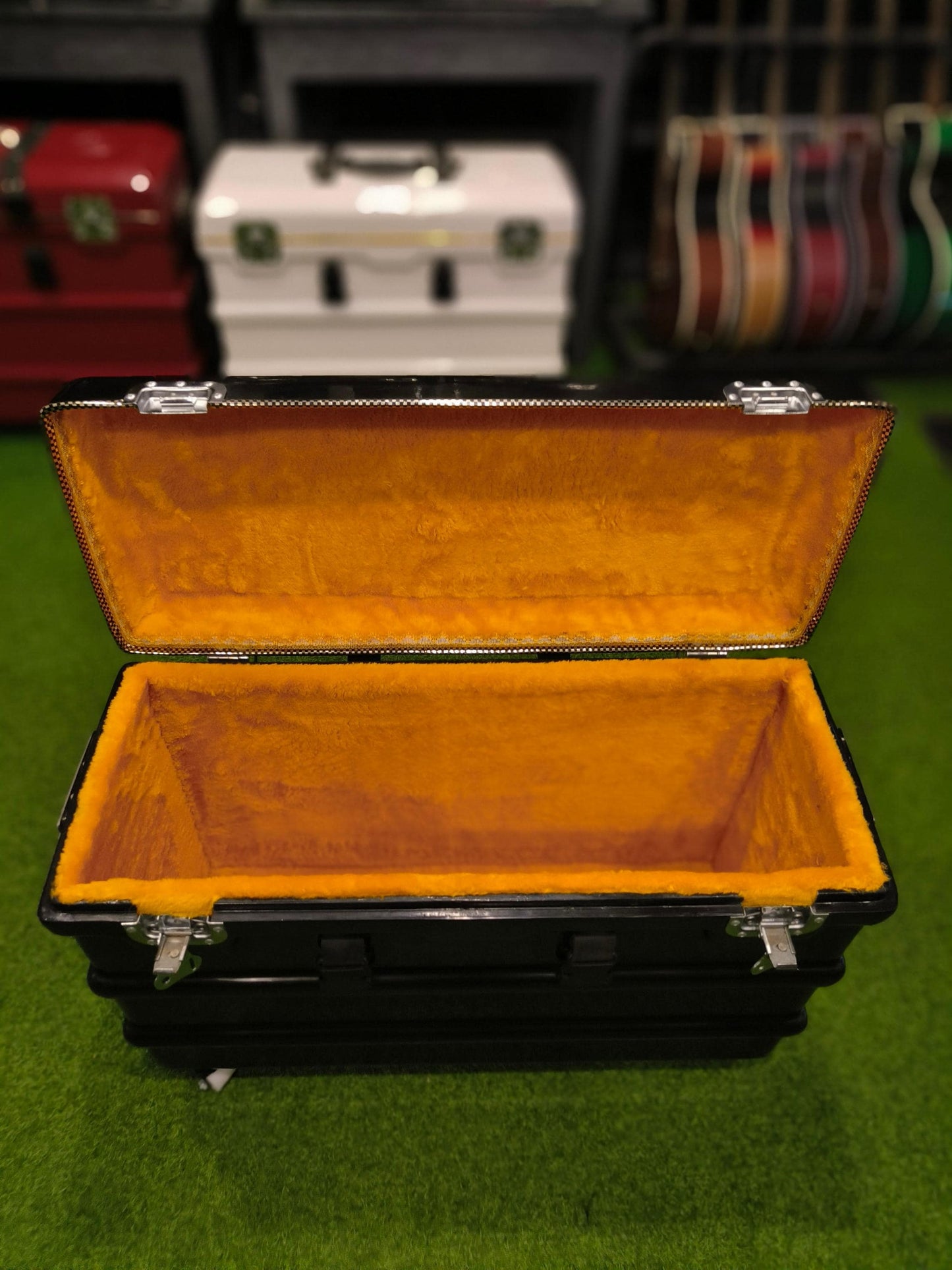 Hard Flight Fiber Case (Dark Glossy Black) for 3 Line 9 Scale Changer Harmonium