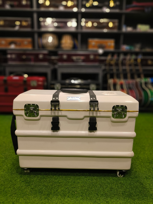 Hard Flight Fiber Case (Dark Glossy White) for 3 Line 9 Scale Changer Harmonium