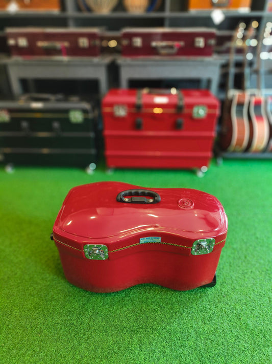 Hard Flight Fiber Case (Dark Glossy Red) for 1 Tabla 1 Baya